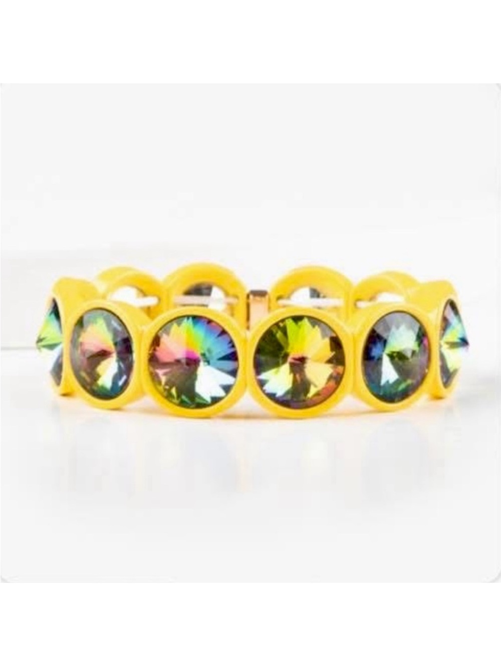 NEW Yellow and Multicolor Crystal Bracelet